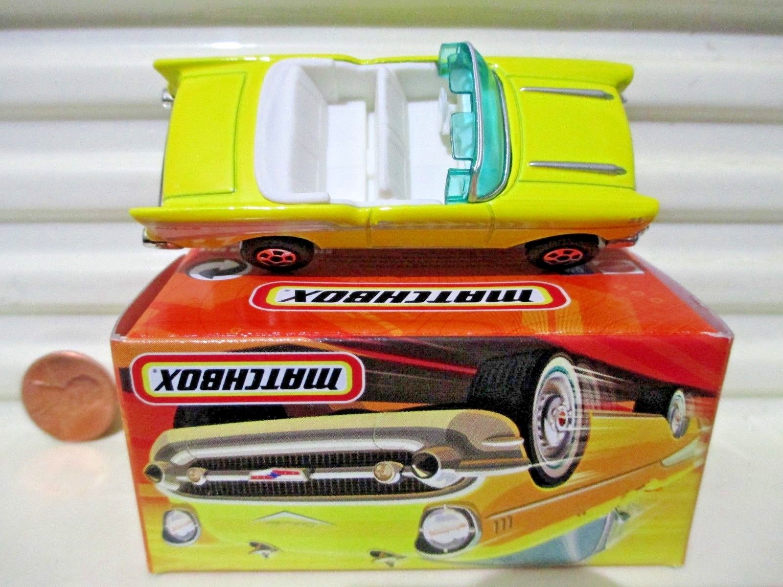 2006 MATCHBOX USA TOY SHOW DEALER YELLOW 1957 CHEVY BELAIR SUPERFAST MINT BOXED*