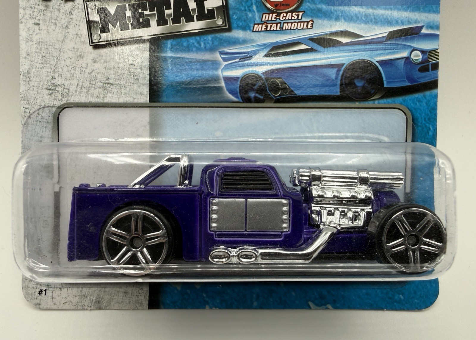 Maisto Leadslinger Fresh Metal Fantasy Series Metallic Purple Hot Rod Pickup