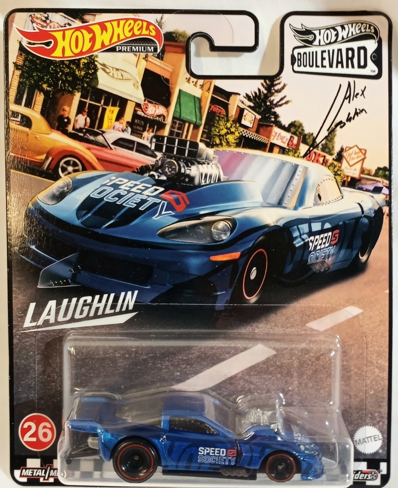 Hot Wheels Boulevard Corvette Z06 Drag Racer Laughlin Premium Real Riders Lot x2