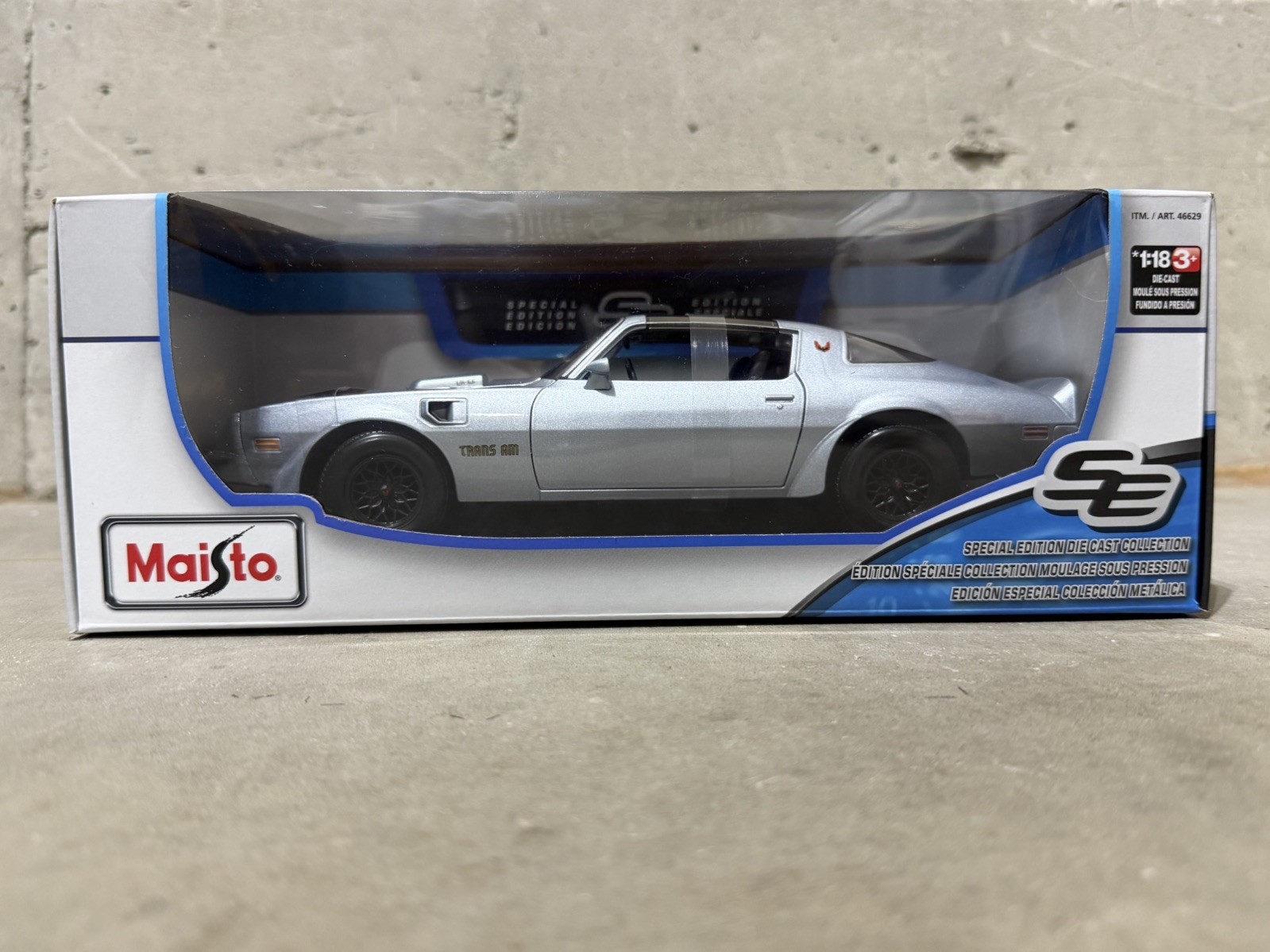 Pontiac Firebird Trans Am 1:18 Maisto Special Edition – Silver