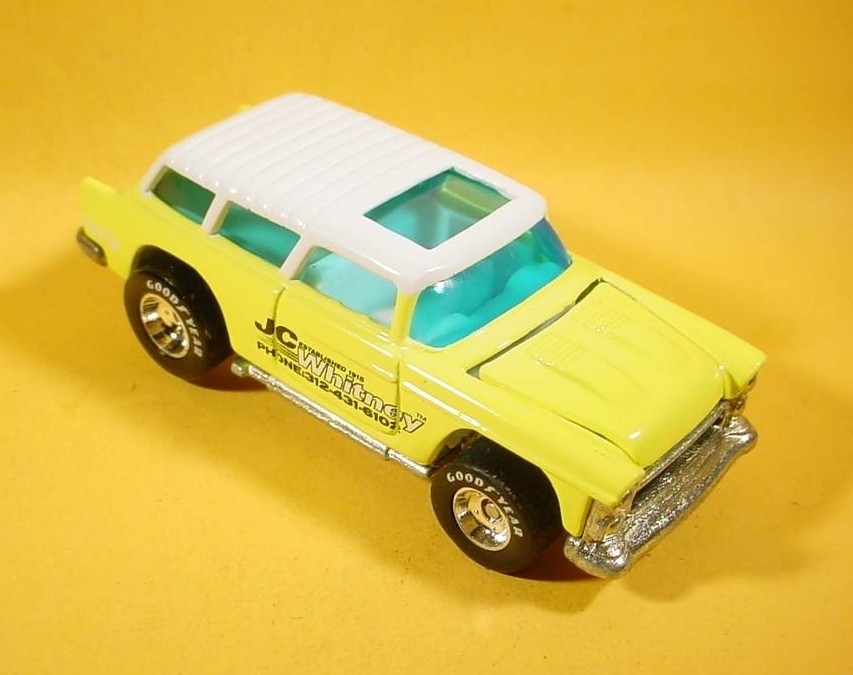 HOT WHEELS JC WHITNEY YELLOW ’55 CHEVY NOMAD MINT LOOSE