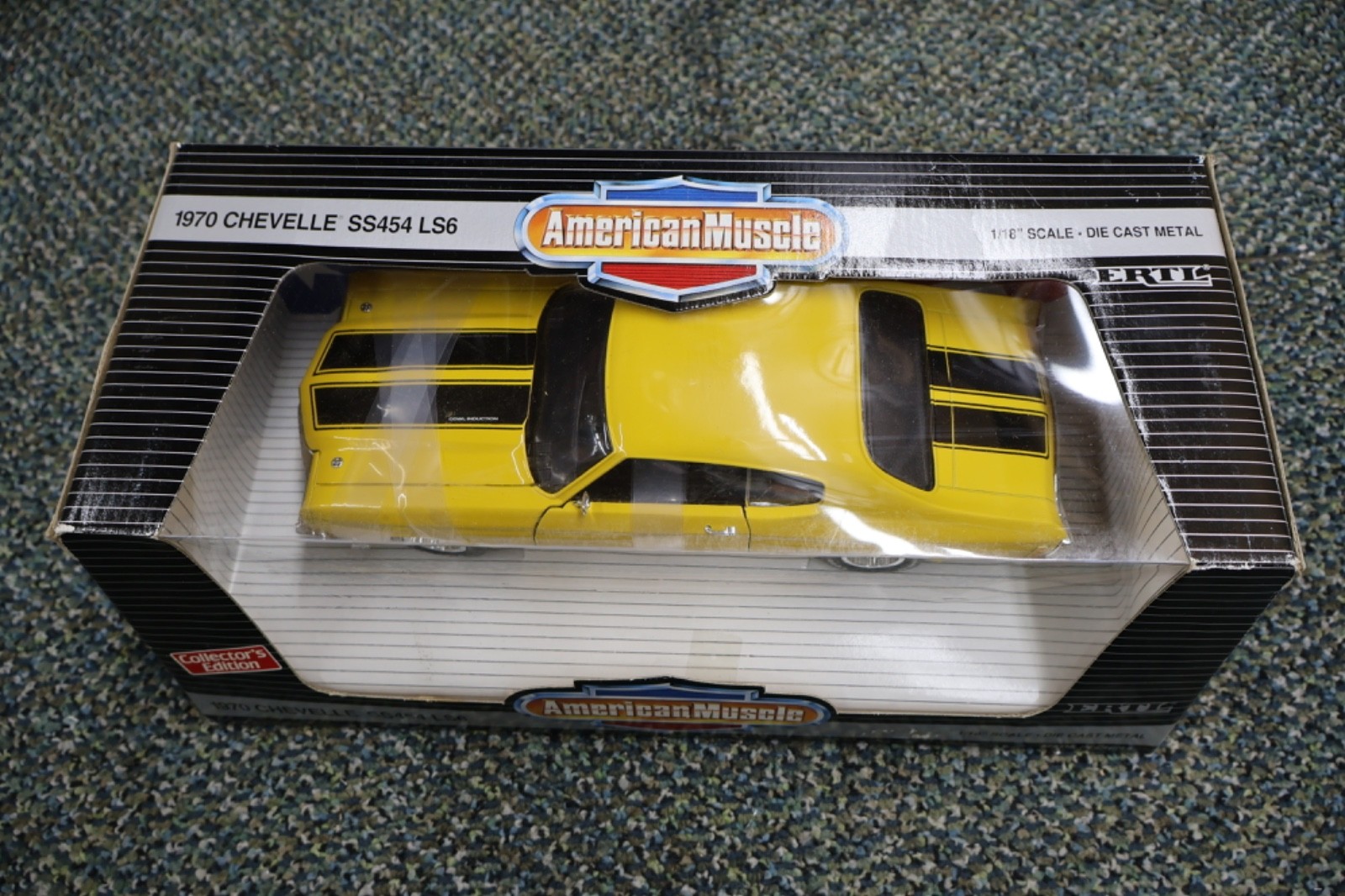 1/18 ERTL American Muscle 1970 Chevy Chevelle SS 454 LS6 in Yellow