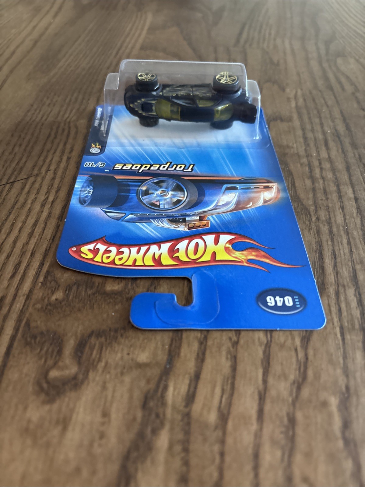 2005 Hot Wheels First Editions Torpedoes 6/10 Subaru WRX Black Body Gold Pr5