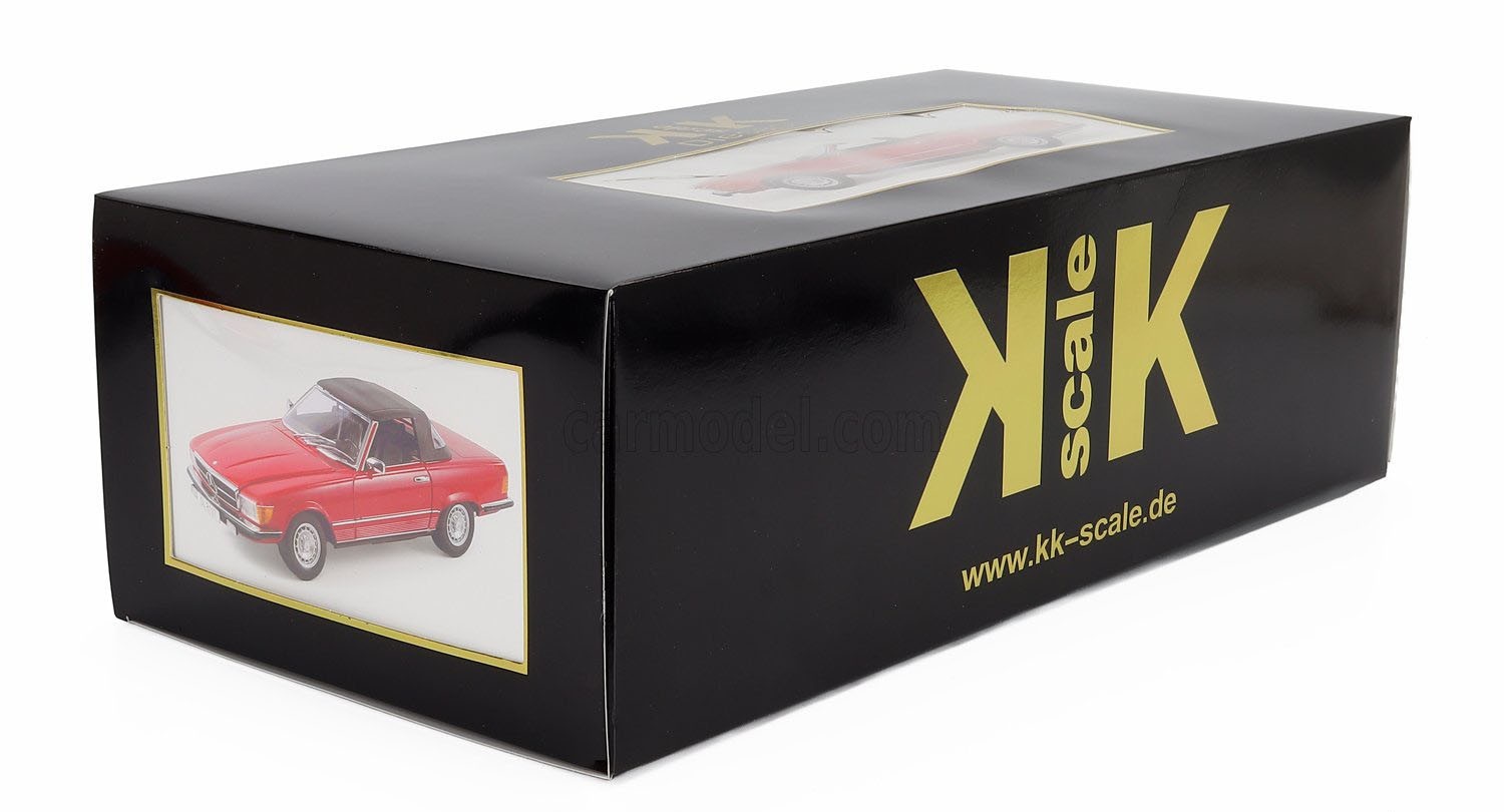 KK SCALE MODELS Mercedes 450 SL R107 European Version 1985 Red 1/12 Scale New!