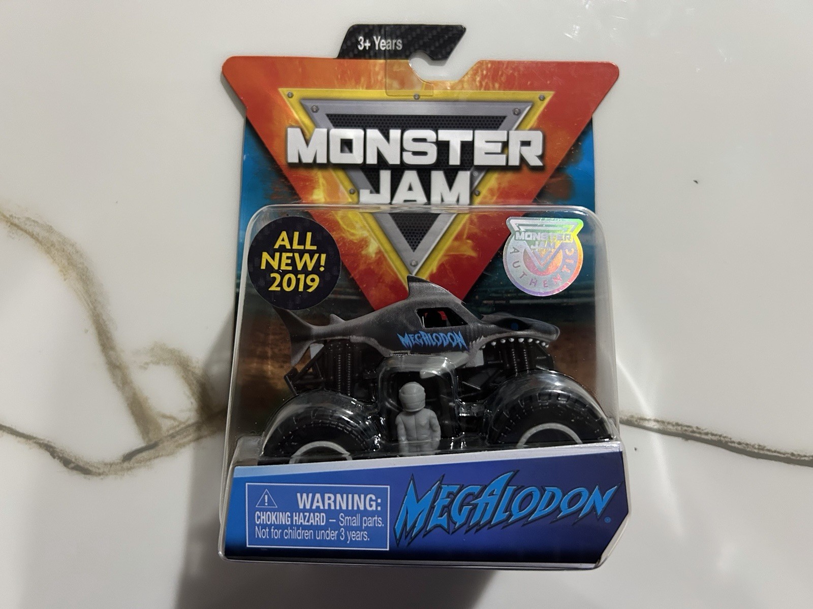 New 2019 Spin Master Monster Jam Series 2 Megalodon Grey (Overcast) HTF 1/64