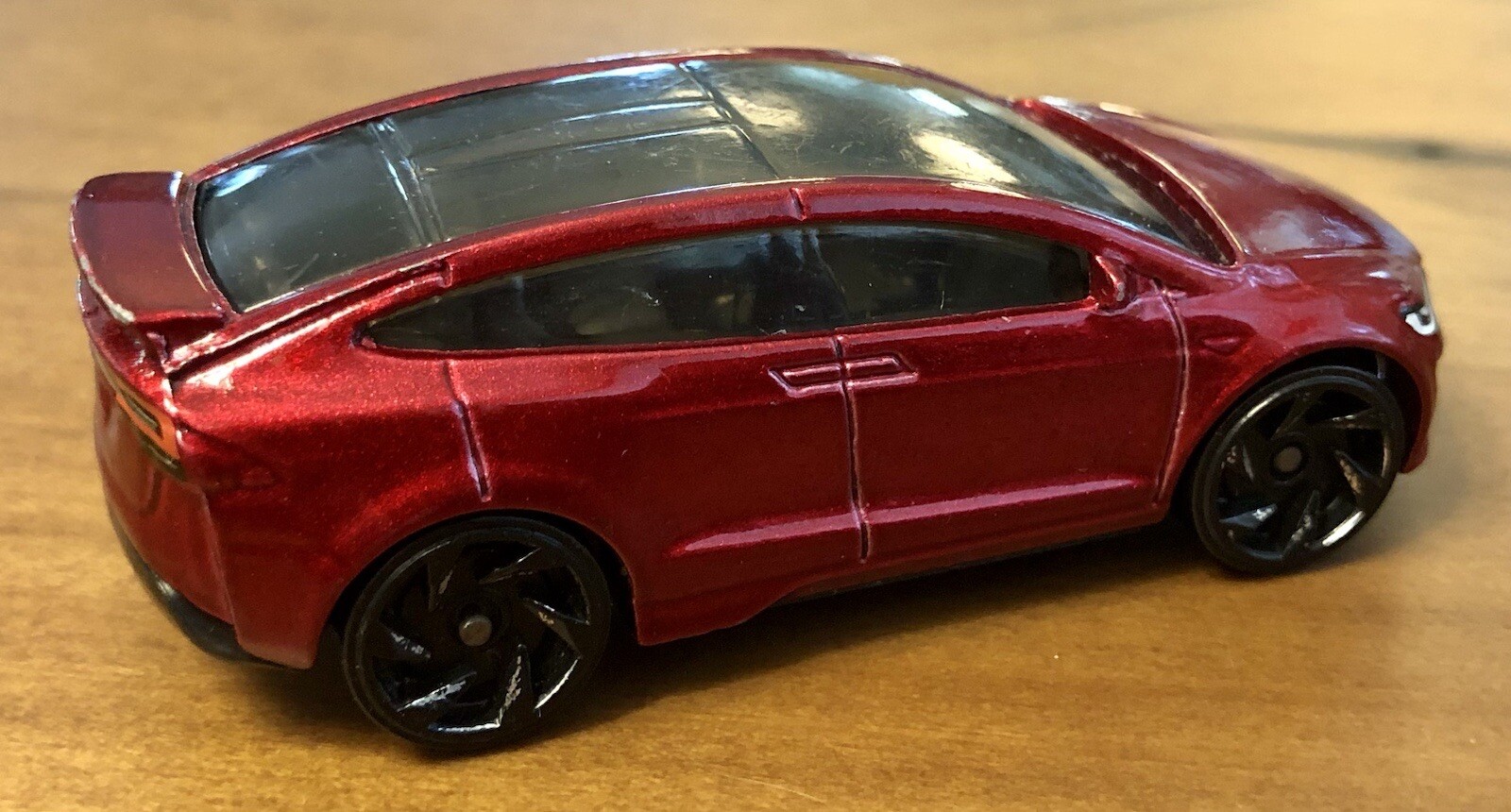 2016 Hot Wheels Tesla Model X Red DTX01 Diecast Toy Car 1:64 Mattel Elon Musk