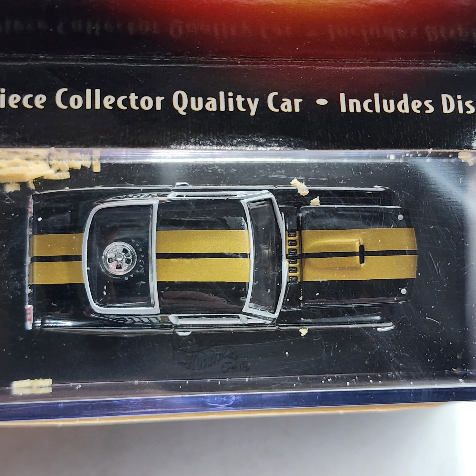 UH 2001 100% Hotwheels Black Box 1965 Shelby GT-350 1/64 54661 *Rubberband Broke