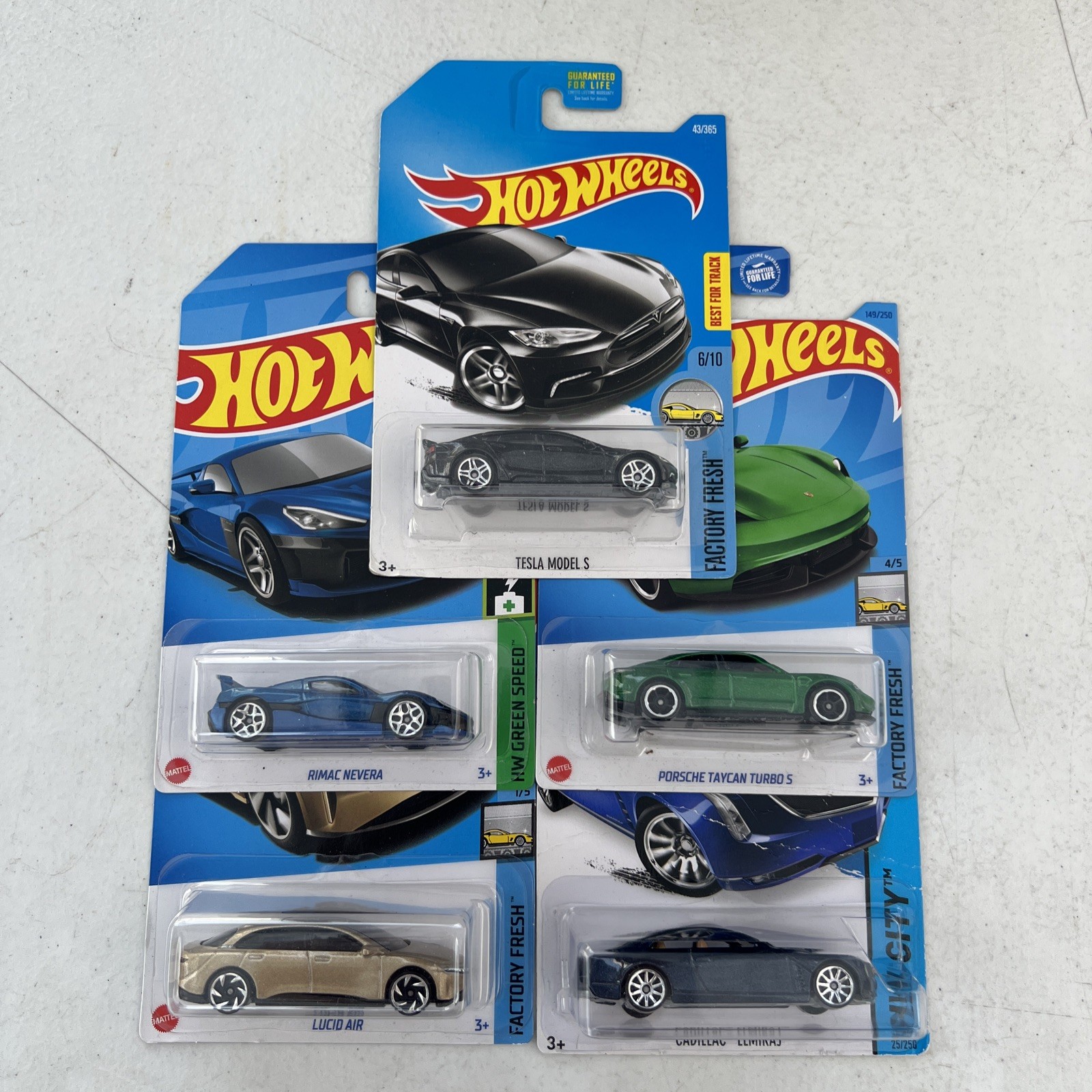 2013-2021 Hot Wheels Factory Fresh Lot + HWCity Green Speed Tesla Porsche Rimac
