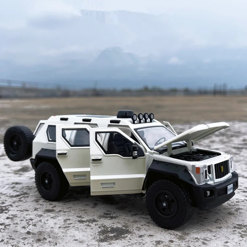 1:32 G.Patton Off- Road Alloy Diecast Model Car With Sound And Light Kids Gift