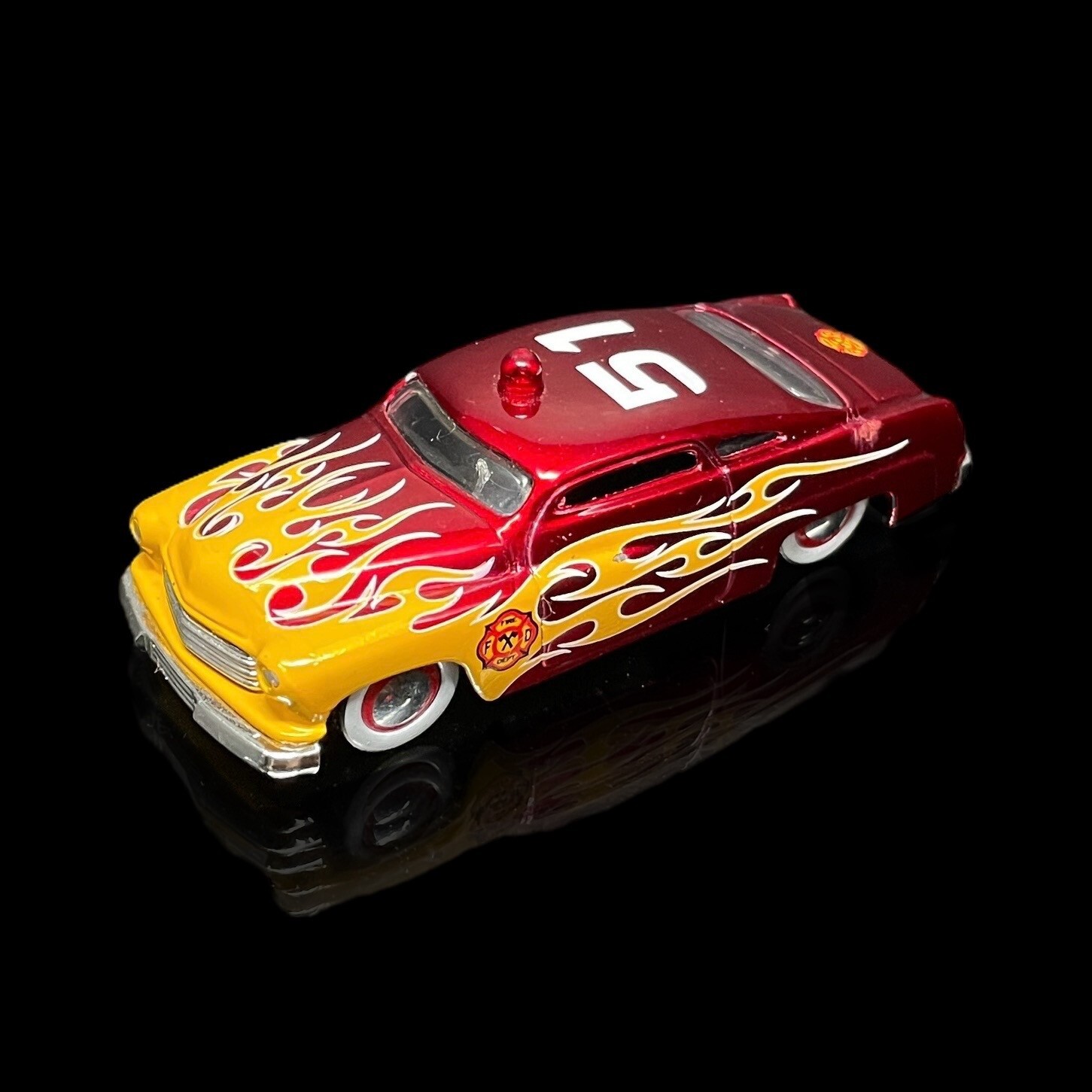 ’51 Mercury Lead Sled Fire Dept. 1/64 Scale Premium Diecast w/ RR’s