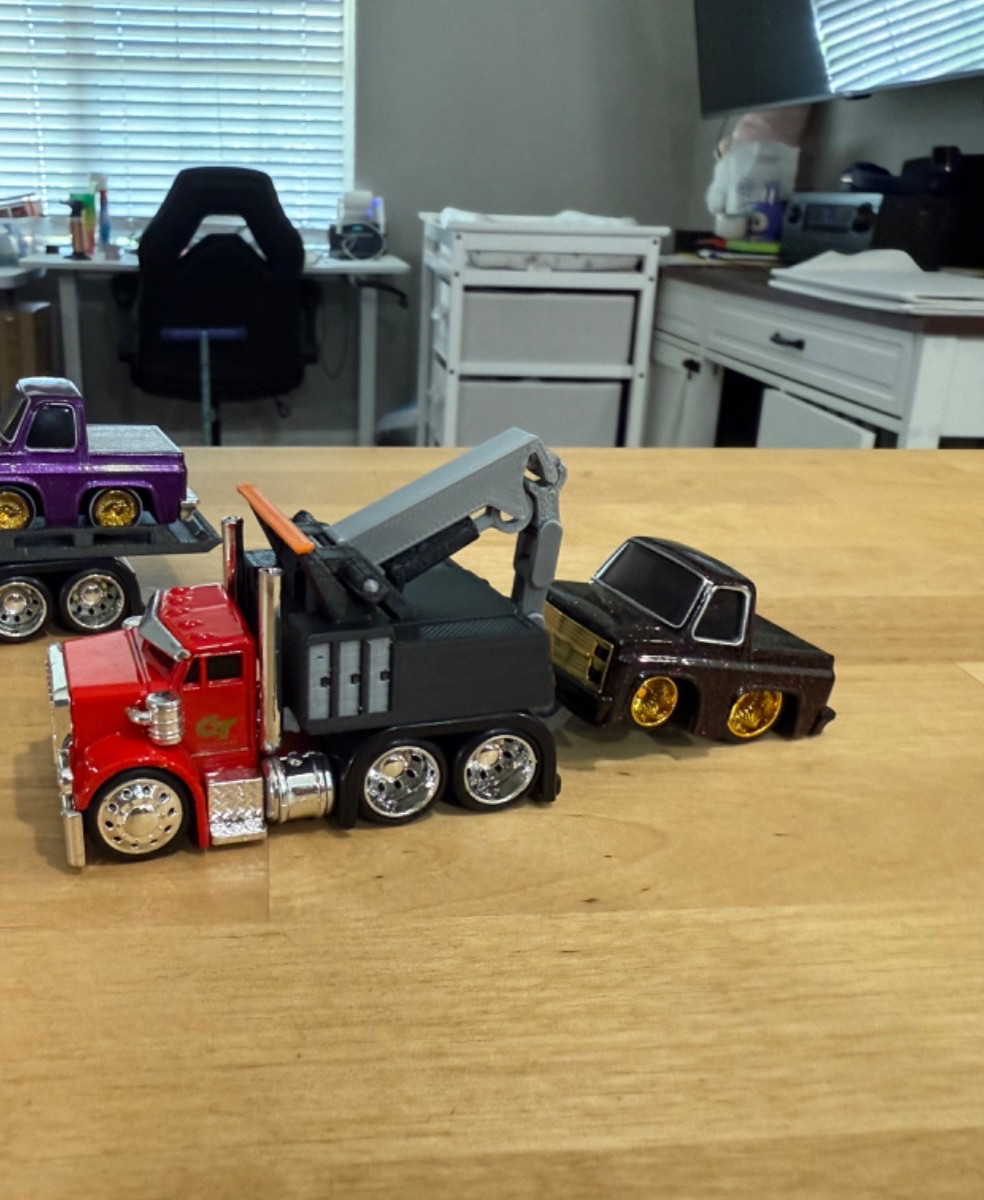 3D Printed Car Tuned Rig Tow truck attachment