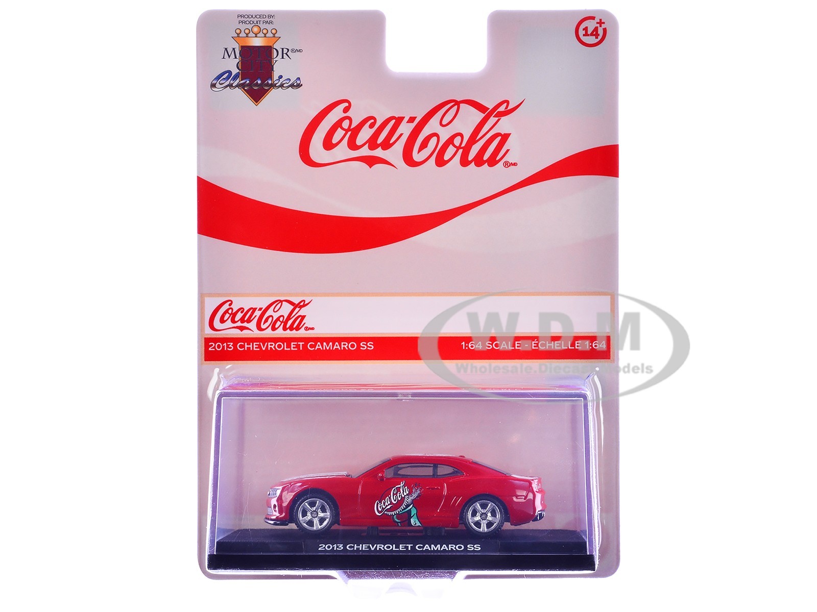 2013 CHEVROLET CAMARO SS “COCA-COLA” RED 1/64 CAR BY MOTOR CITY CLASSICS 450029