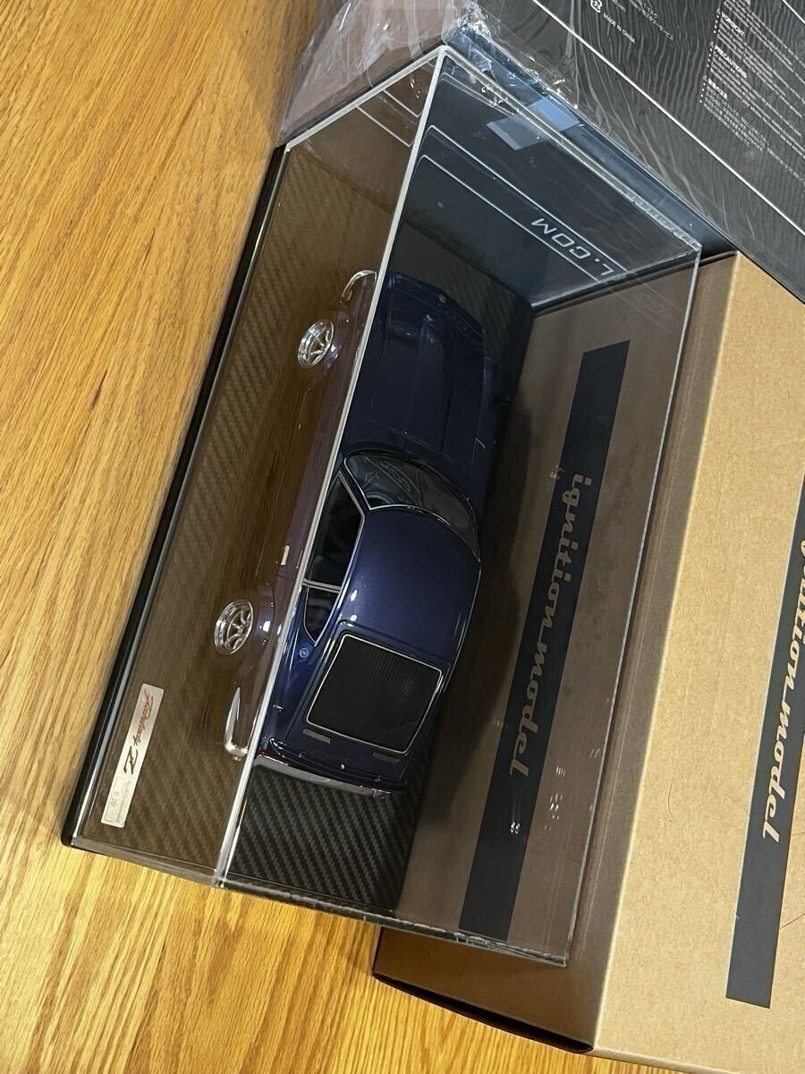 Yes Ignition Model 1/18 Nissan Fairlady Z S30 Blue Ig0179 With Clear Case /Devil