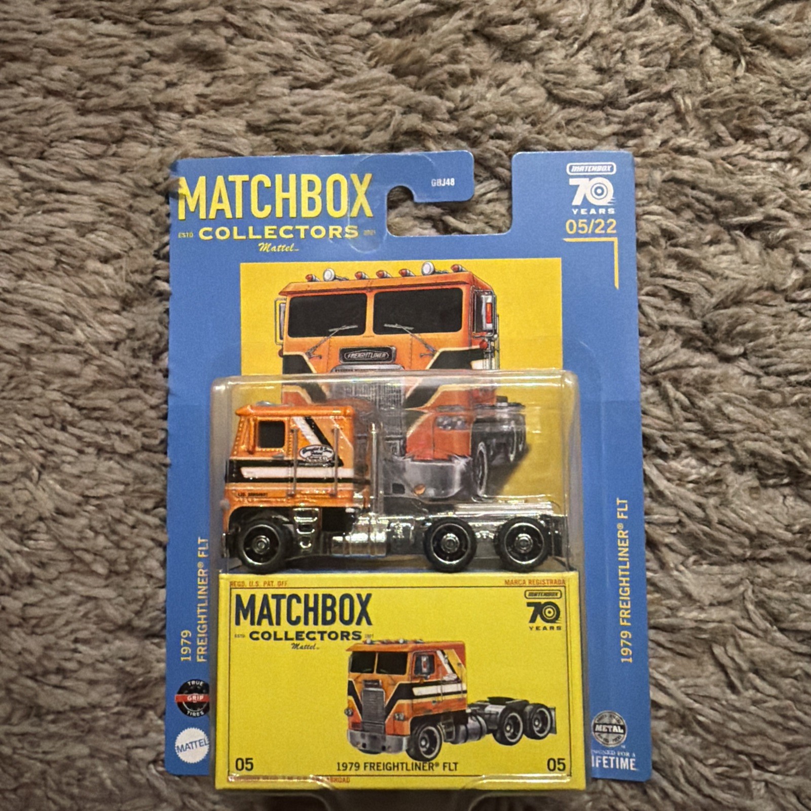 2023 Matchbox Collectors Premium 1979 Freightliner FLT Orange