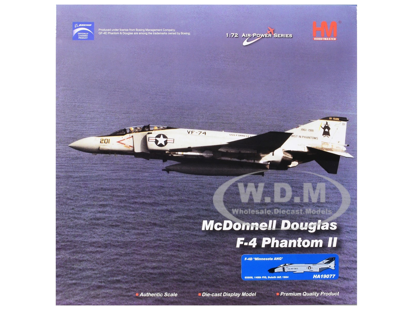 MCDONNELL DOUGLAS F-4D PHANTOM II “MINNESOTA ANG” 1/72 BY HOBBY MASTER HA19077