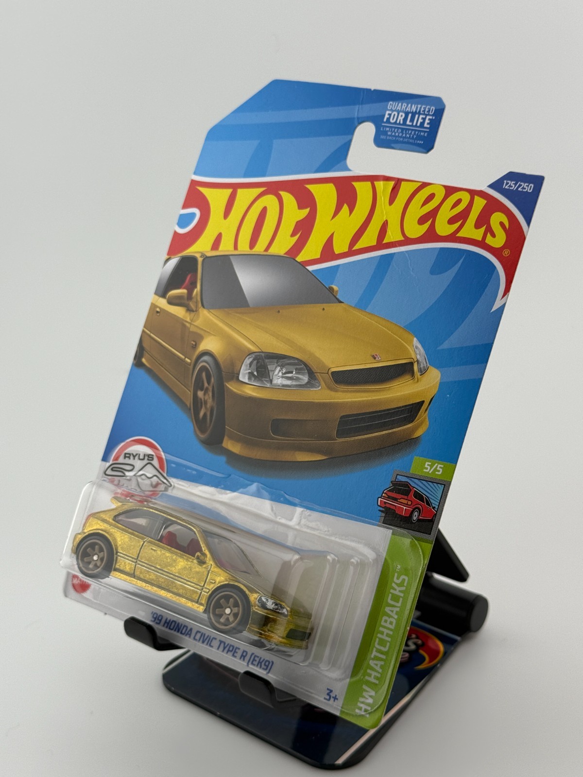 2022 Hot Wheels Super Treasure Hunt STH ’99 Honda Civic Type R EK9 Golden Nugget