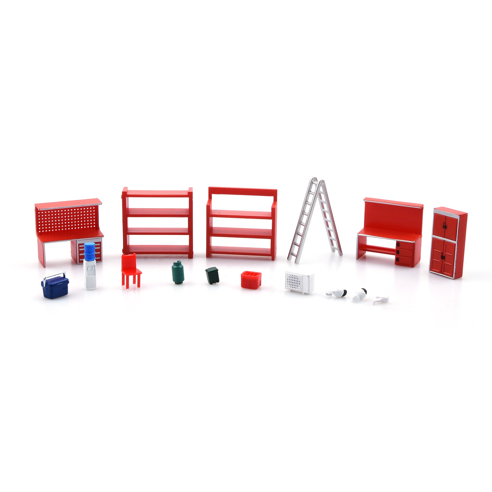 1/64 Dioramas Model Display Furniture Tools Deco Garage Parking Lot Model Scene