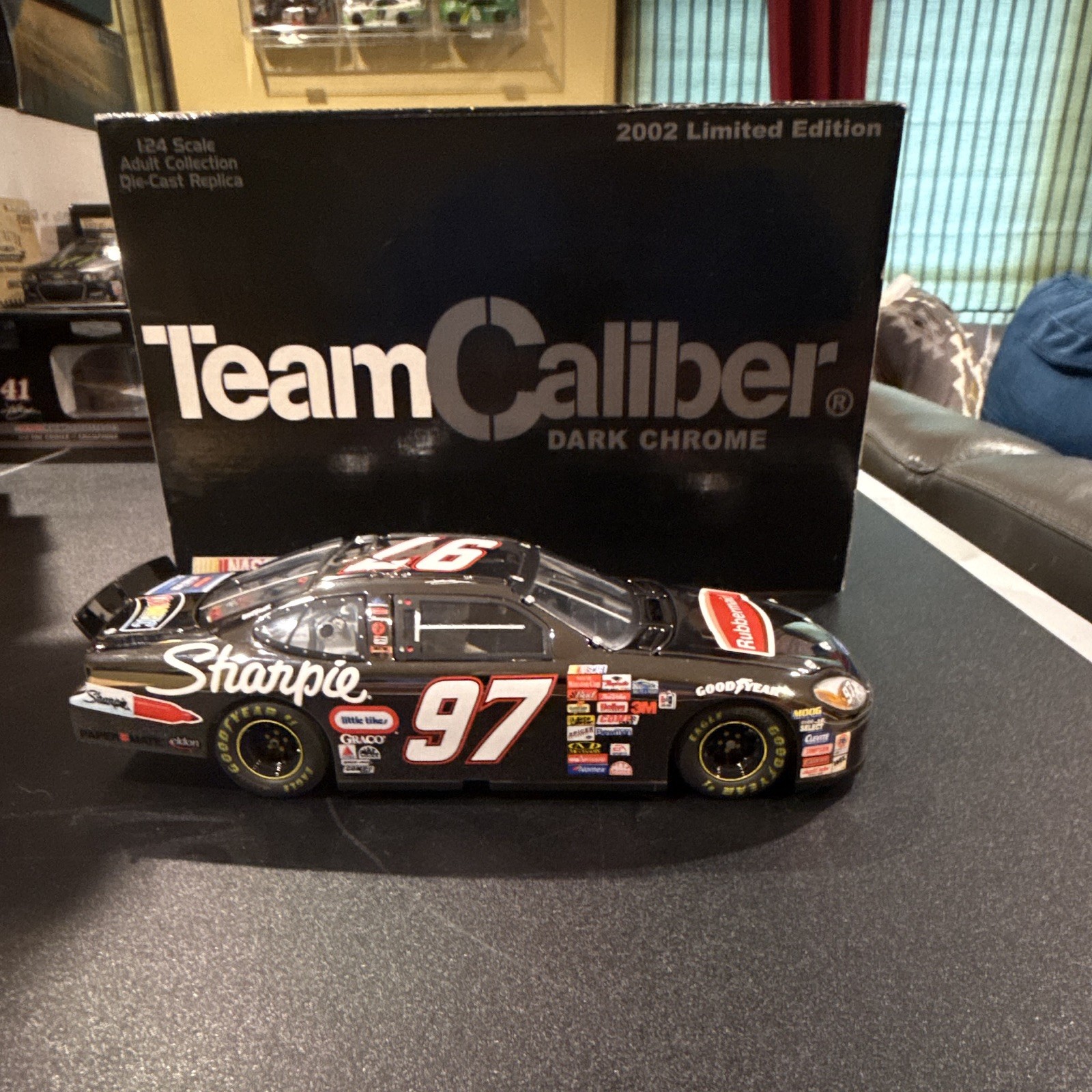 Team Caliber Dark Chrome 1:24 Kurt Busch #97 Sharpie Rubbermaid 2002 Ford Taurus