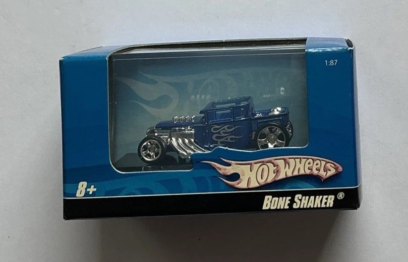 Hot Wheels 2097 BONE SHAKER 1:87/HO Scale Lot of 3 Black, Blue, Silver-Brown NIP