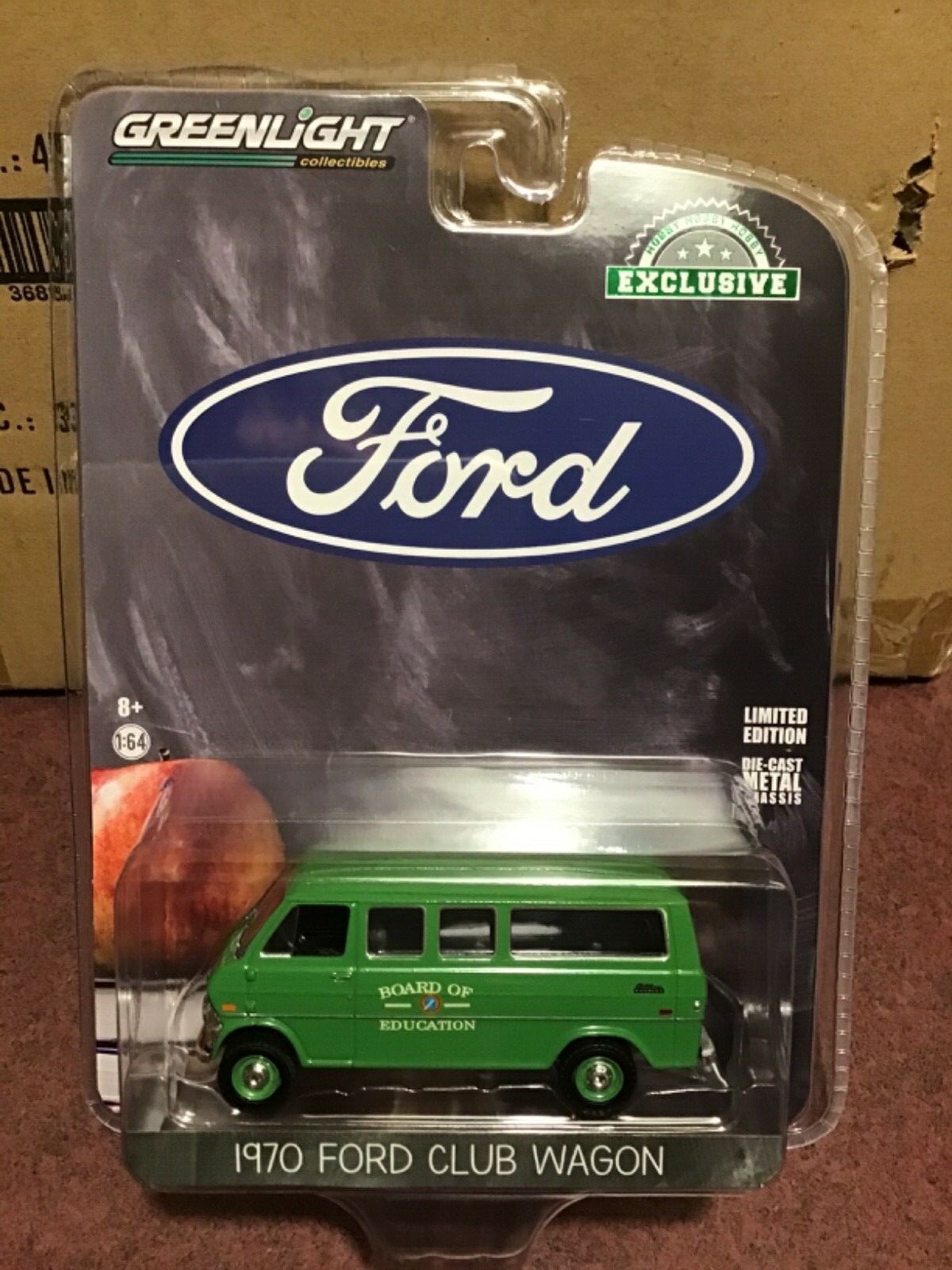 Greenlight Hobby Exclusive 1970 Ford Club Wagon Board of Education