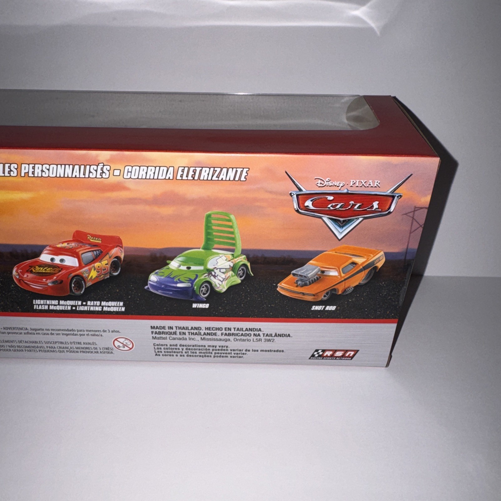 Disney Pixar Cars Tuners Race 5 Pack W/ DJ, Boost, Lt McQueen, Wingo & Snotrod