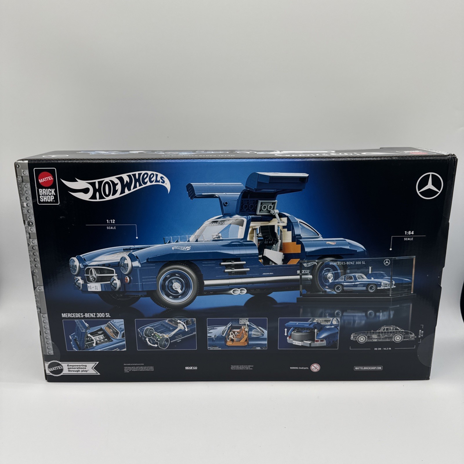 Mattel Brick Shop Hot Wheels Premium Series Building Set Mercedes-Benz 300 SL