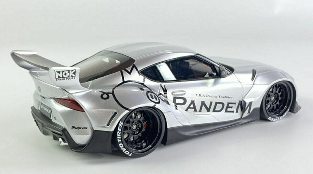 2020 TOYOTA PANDEM GR SUPRA V1.0 1:18 RESIN TS0297 SILVER ACME