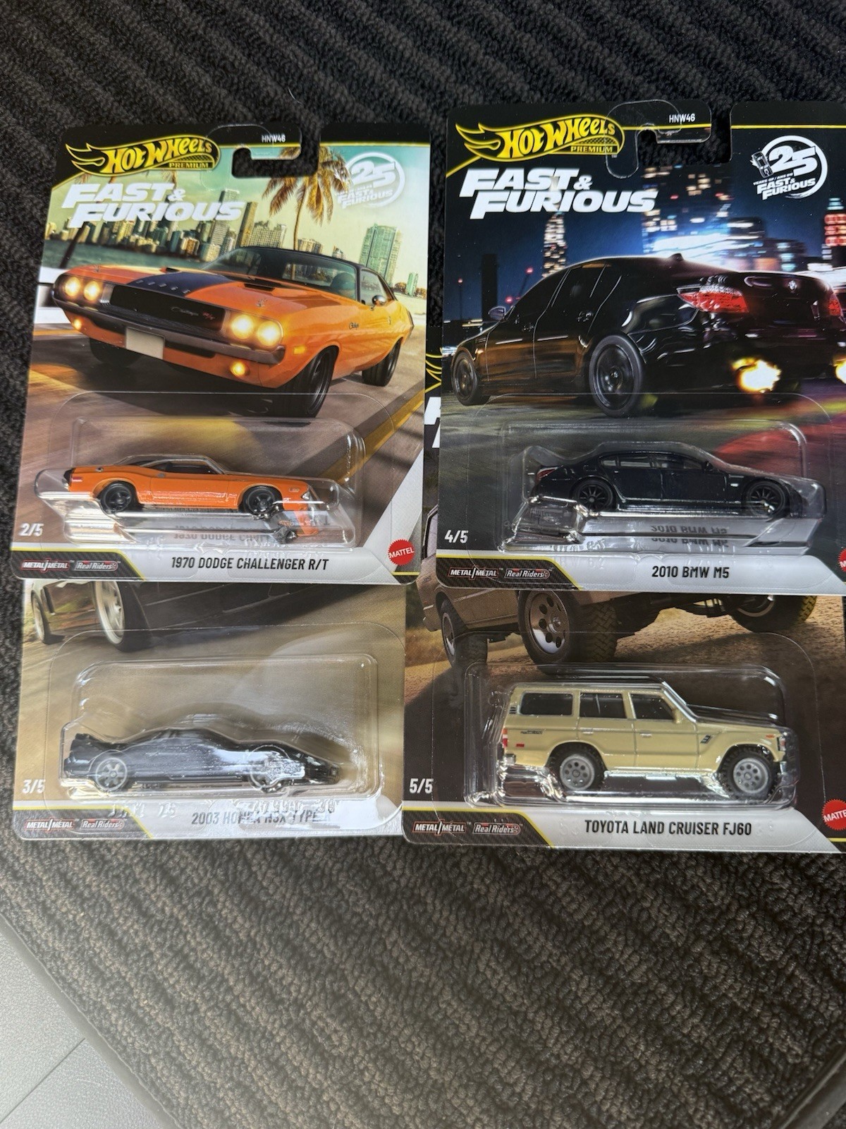 Hot Wheels Premium 25 Years of Fast and Furious 2026 Mix 3 DieCast #2, 3, 4×2, 5