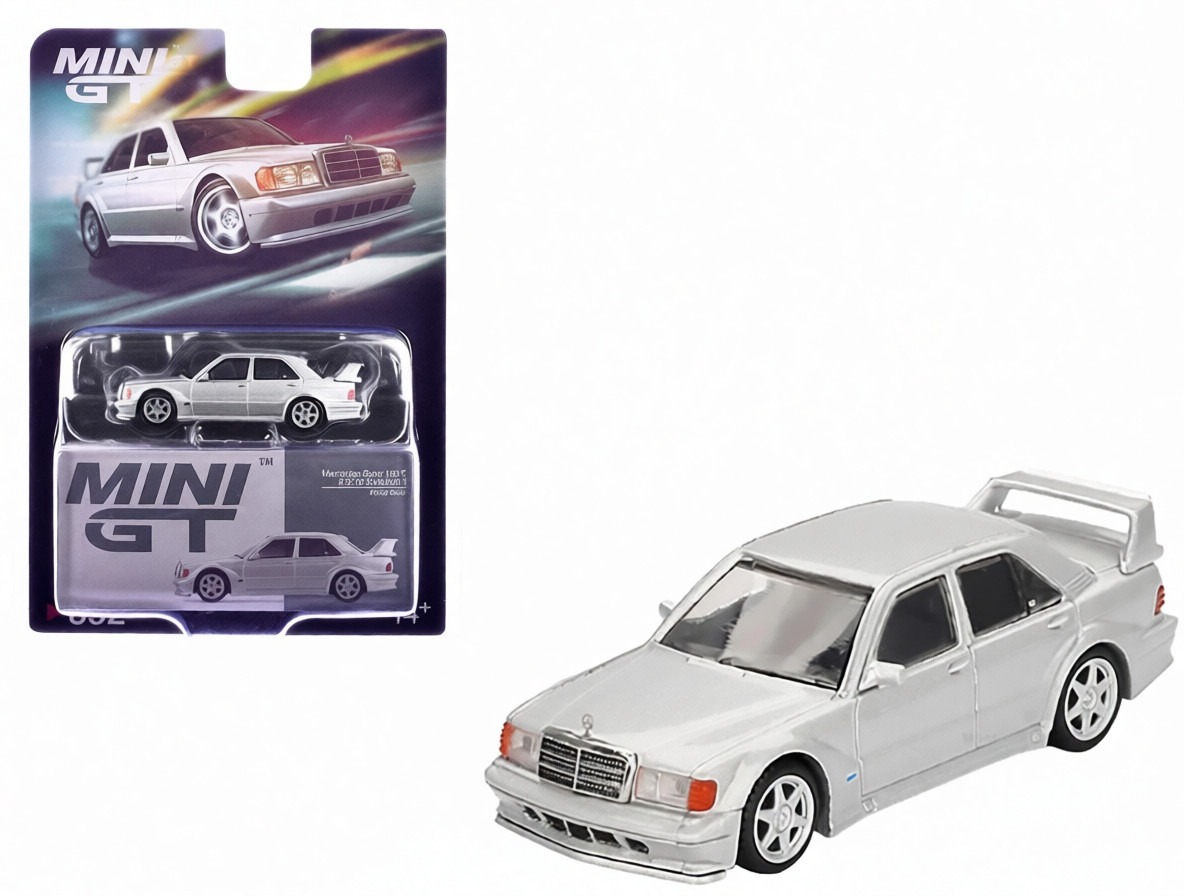 MINI GT MERCEDES BENZ 190E 2.5 16 EVOLUTION II 1/64 ASTRAL SILVER MGT00852-2H