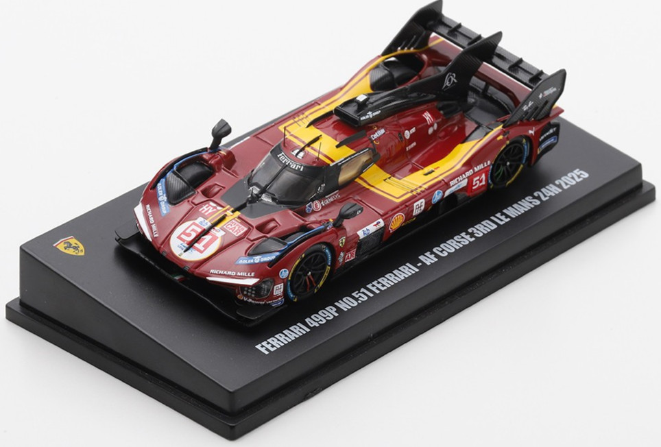 LookSmart Ferrari 499P #51 – AF Corse – 2025 24hrs Le Mans 1:64 Car LS64009LM