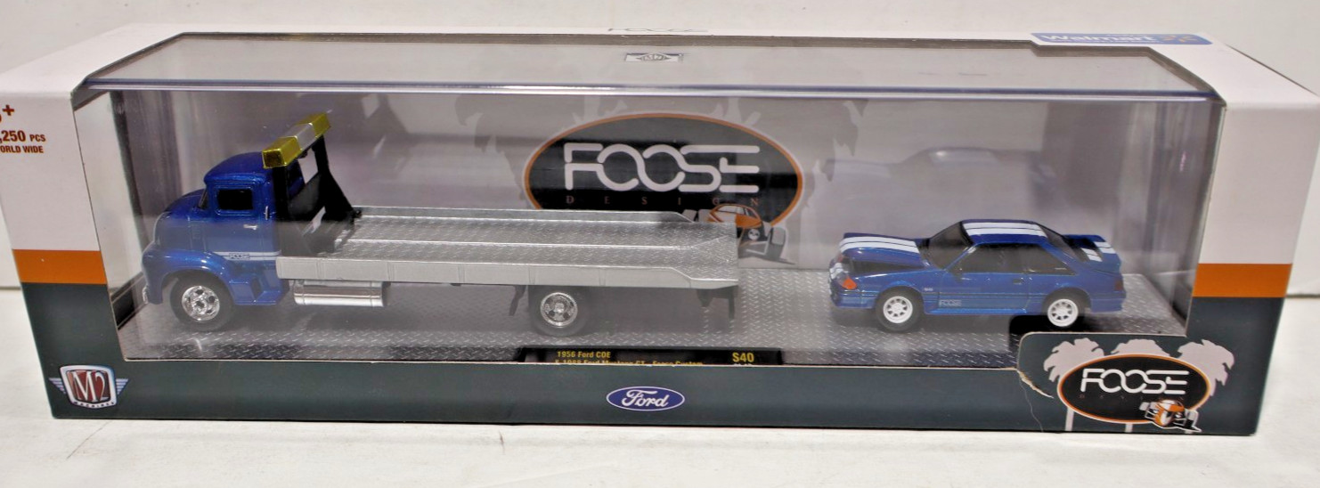 2021 M2 MACHINES “ 1988 FORD MUSTANG GT & 1956 FORD COE “ FOOSE CUSTOM