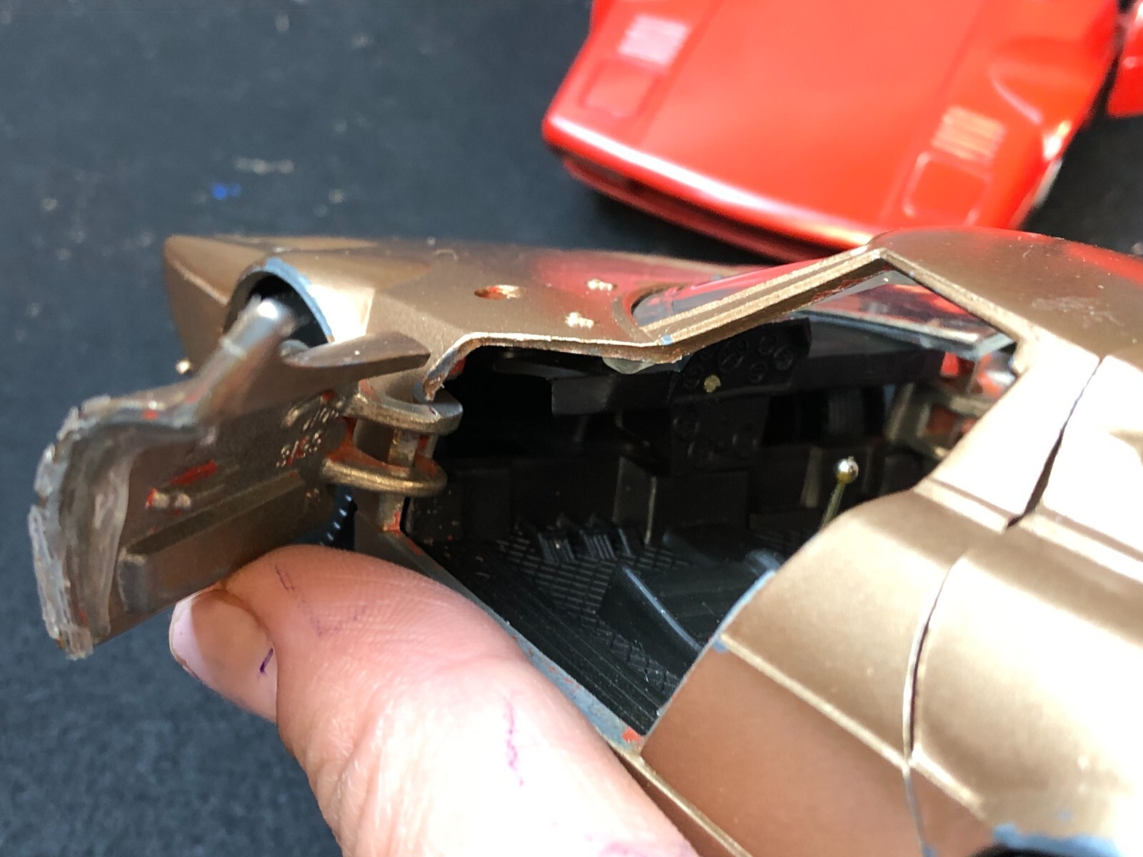 2 – Imperfect MARTOYS ITALY 1:24 Diecast RED/COPPER LANCIA STRATOS #0108 No Box