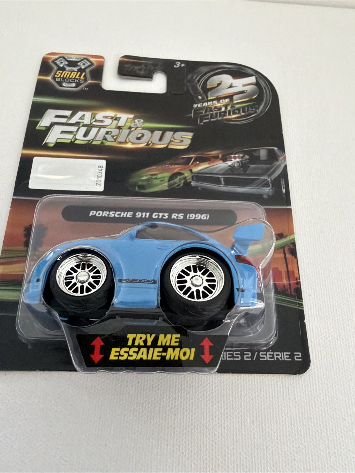 Jada Fast & Furious 25 Years Small Blocks 1/43 Porsche 911 GT3 (996)