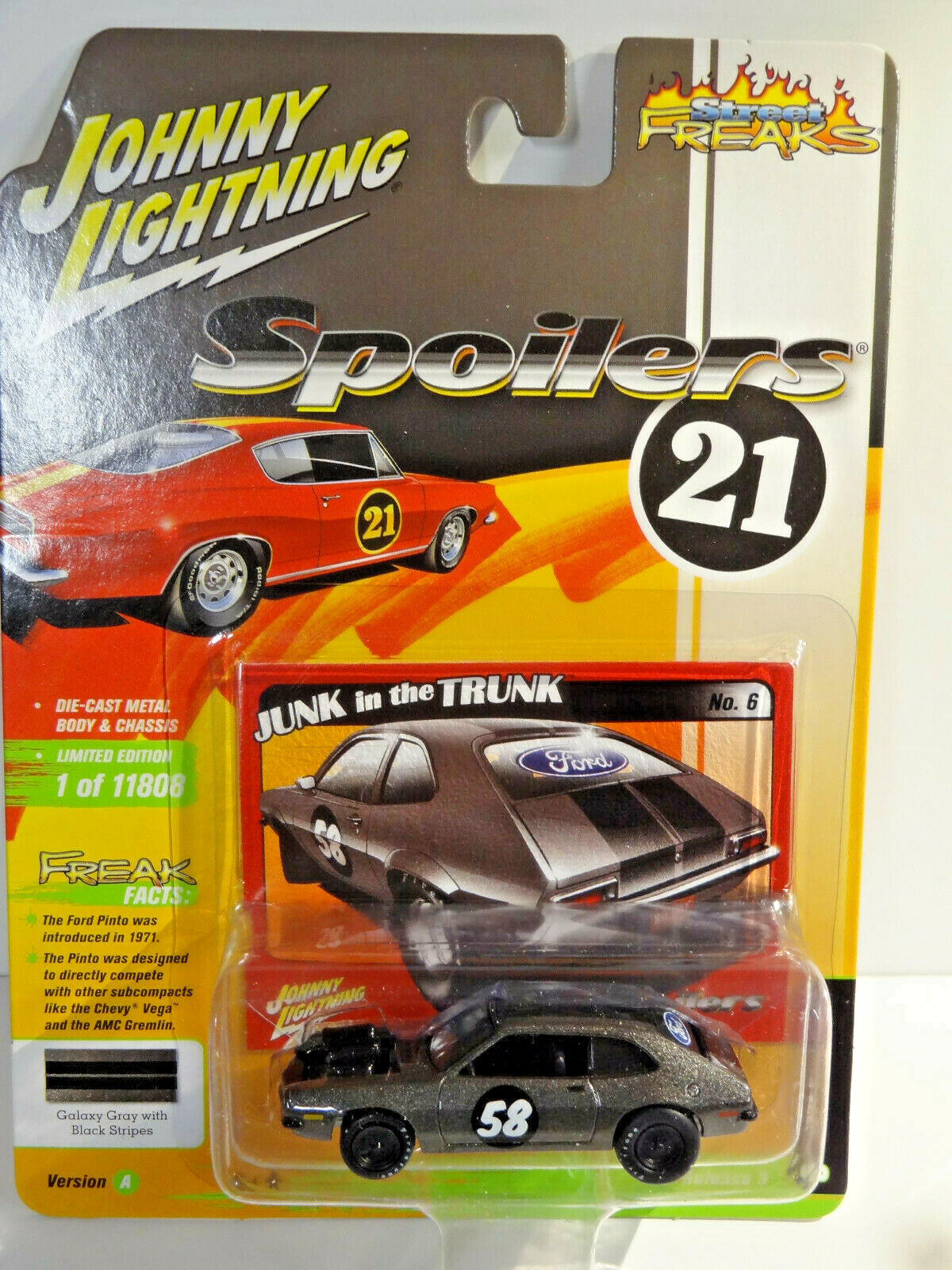 JOHNNY LIGHTNING STREET FREAKS – SPOILERS – GALAXY GRAY 1971 FORD PINTO