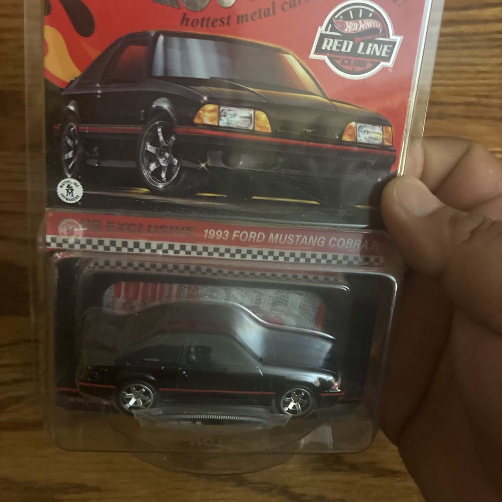 2023 Hot Wheels RLC Membership Car 1993 Ford Mustang Cobra R Black
