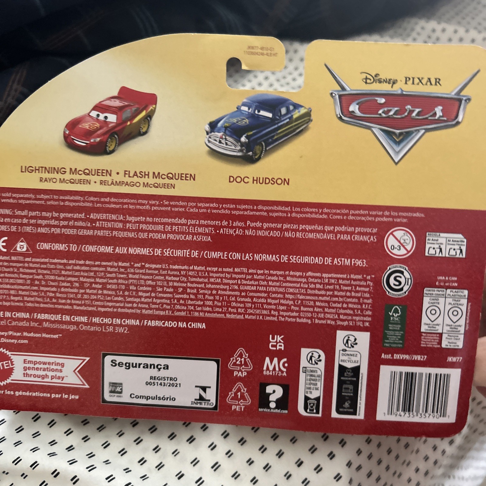 2026 DISNEY PIXAR CARS 20TH ANNIV. LIGHTNING MCQUEEN AND DOC HUDSON 2 PACK NEW