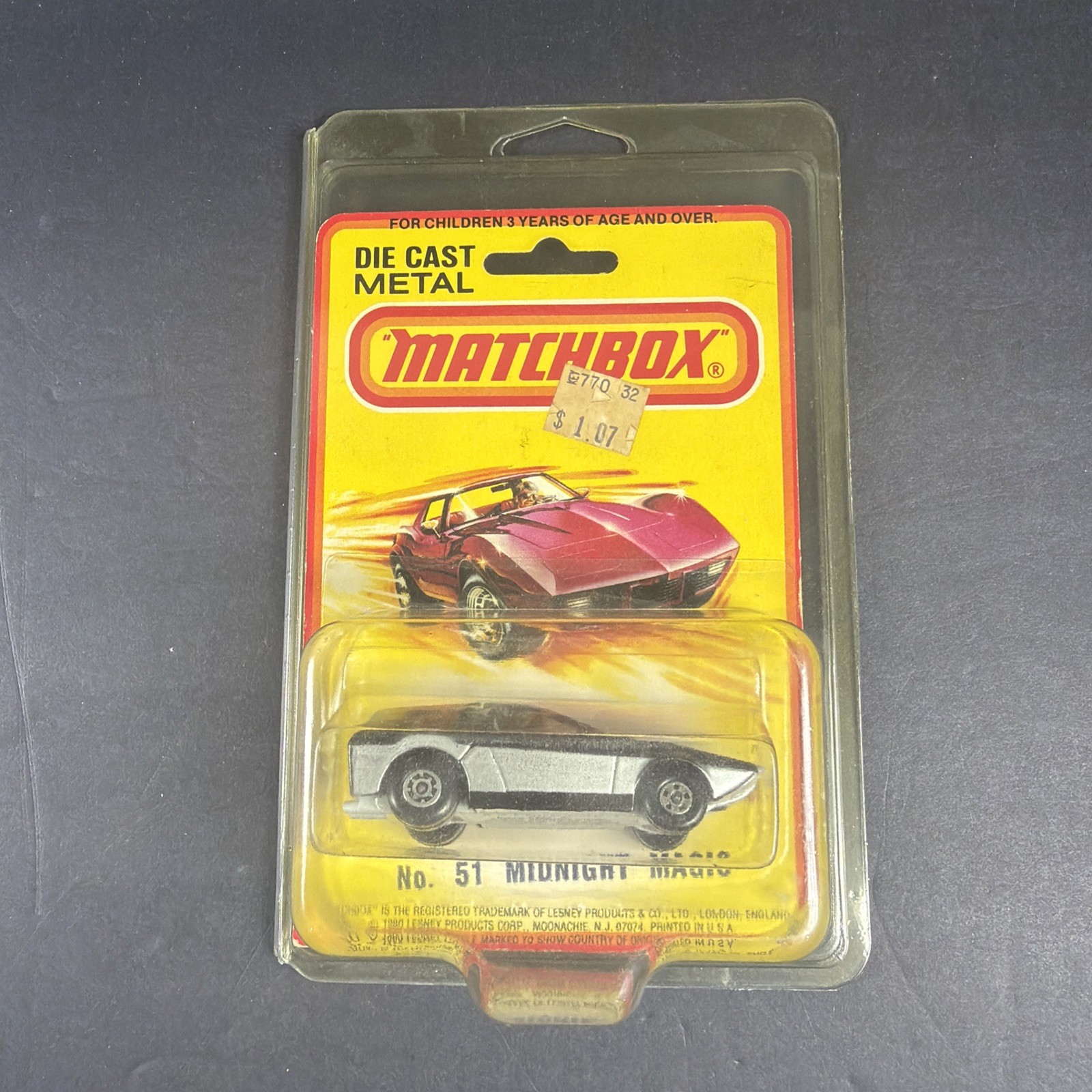 MATCHBOX LESNEY Midnight Magic No. 51 Car Match Box NEW In Package Hong Kong