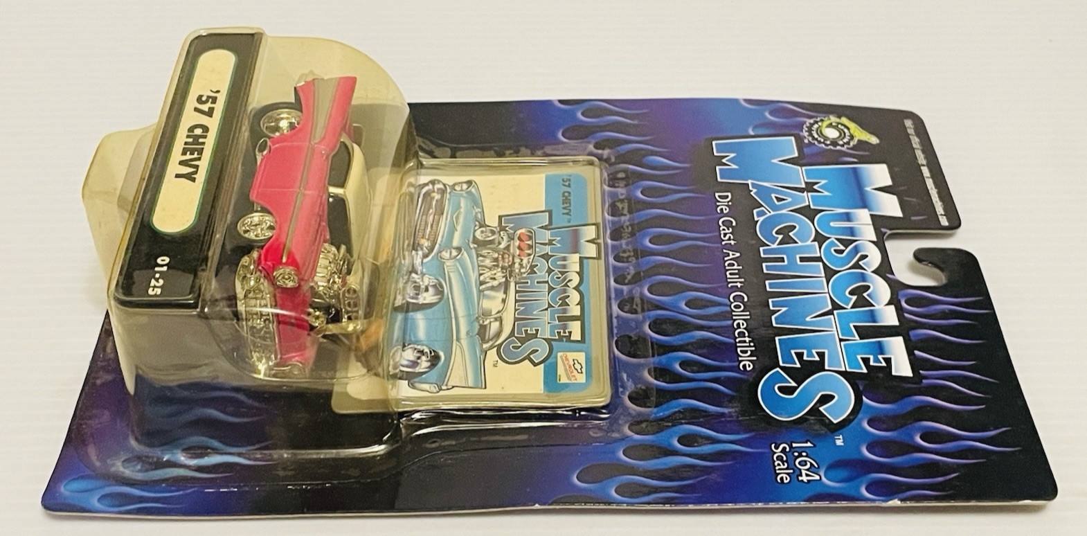 3 Muscle Machines ’55 Nomad ’57 Chevy ’53 Chevy PU 1:64 scale Die Casts Sealed.