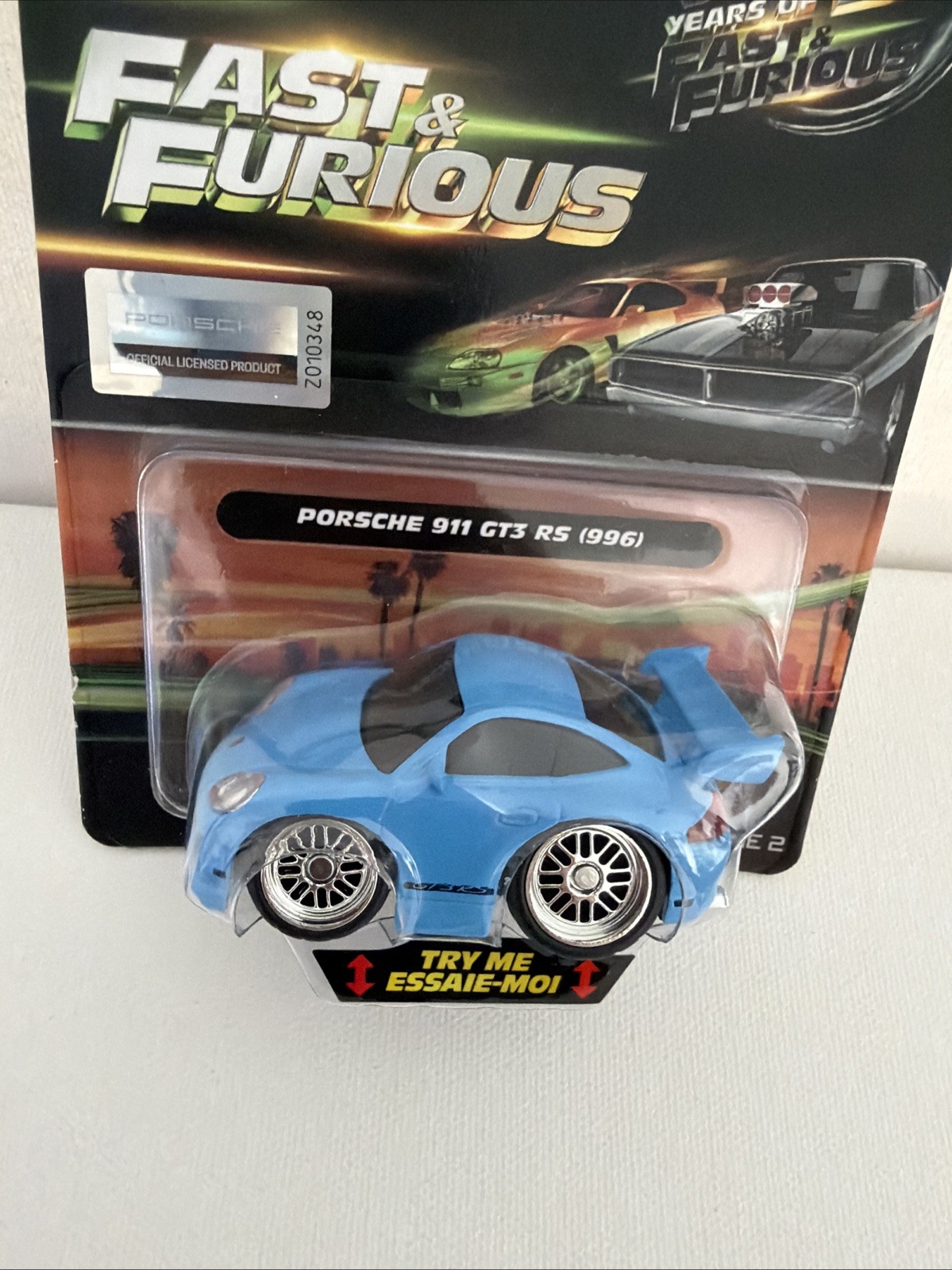 Jada Fast & Furious 25 Years Small Blocks 1/43 Porsche 911 GT3 (996)