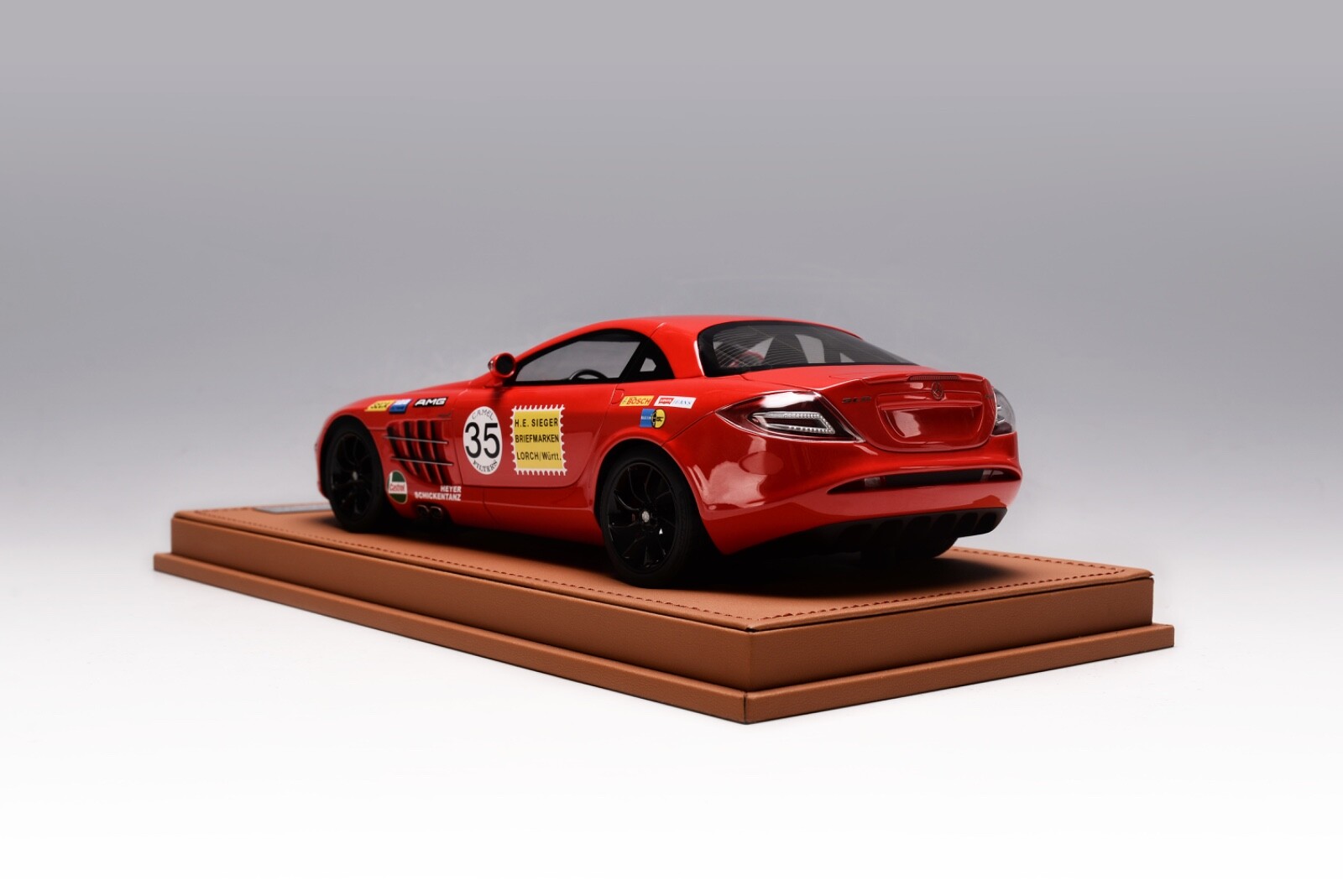 1/18 Ivy Models Mercedes Benz McLaren SLR in Mercedes RED AMG Leather Base
