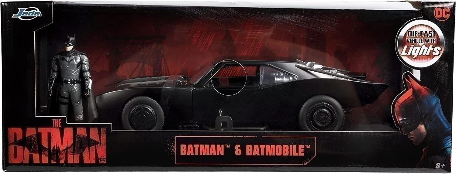 Jada Toys DC Comics The Batman 1:18 Batmobile with Lights Die-cast Car &…