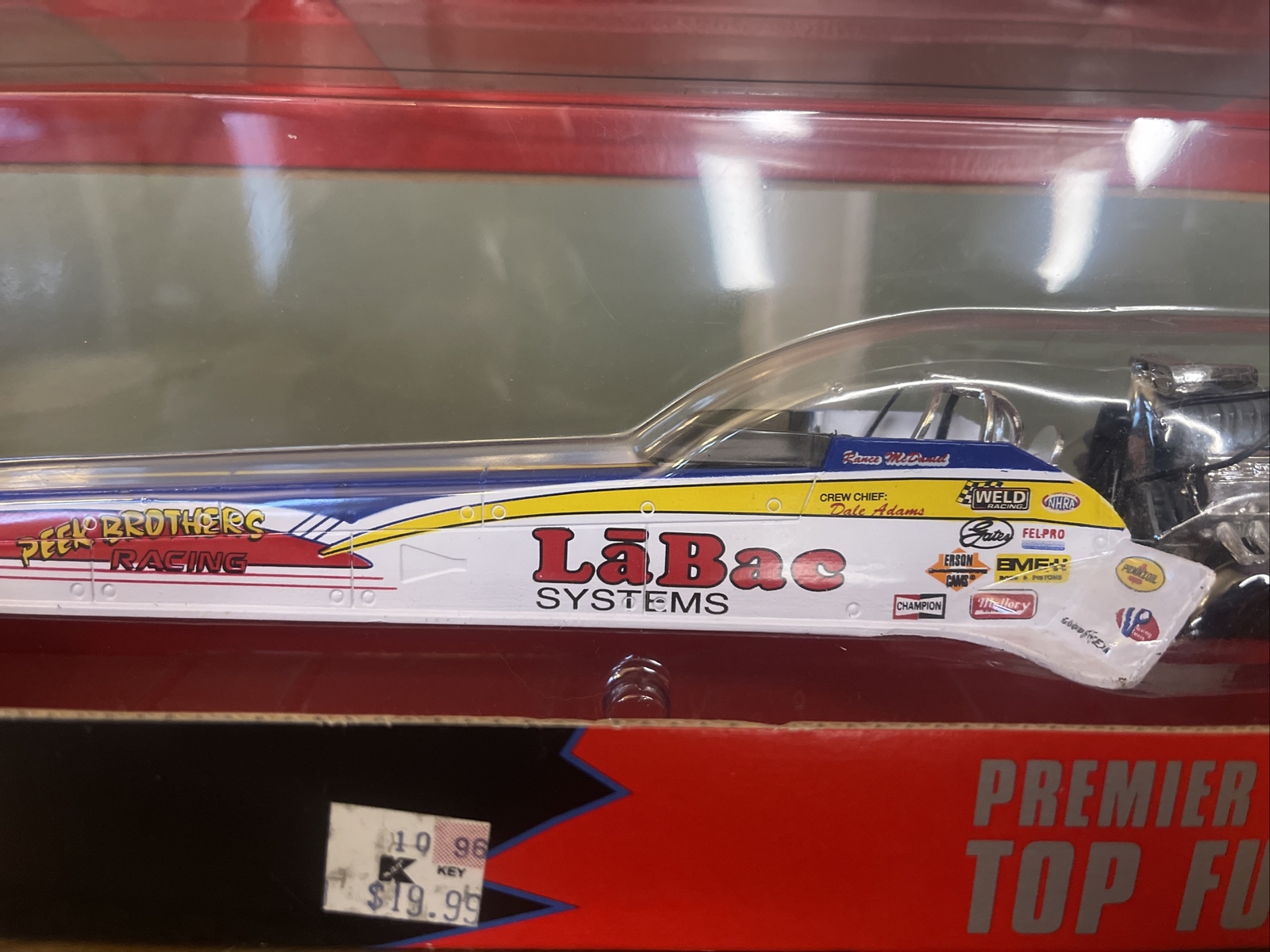NHRA Racing Champions 1996 Premier Edition 1/24 top fuel dragster Labae