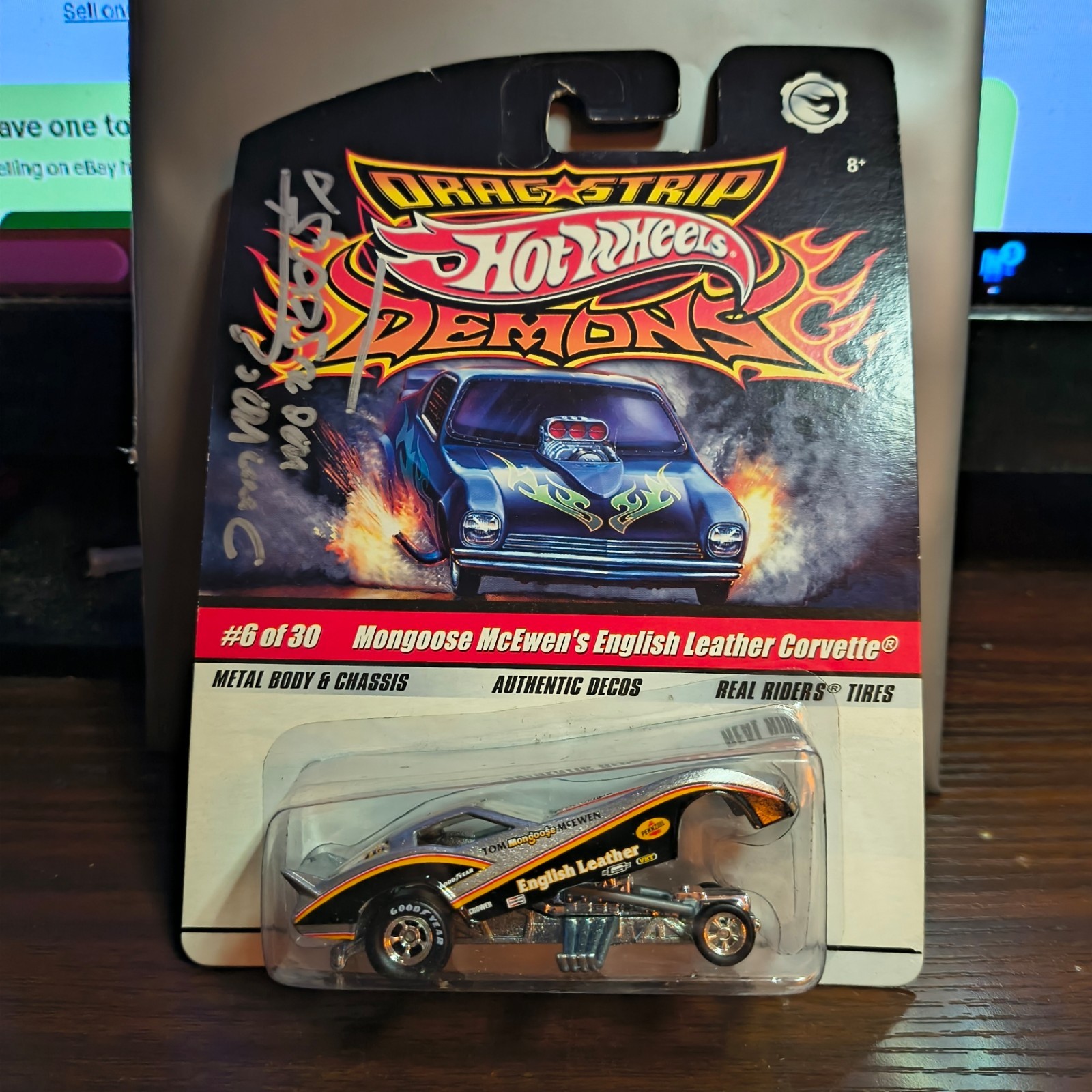 Hot Wheels Drag Strip Demons MONGOOSE McEwen’s English Leather Corvette