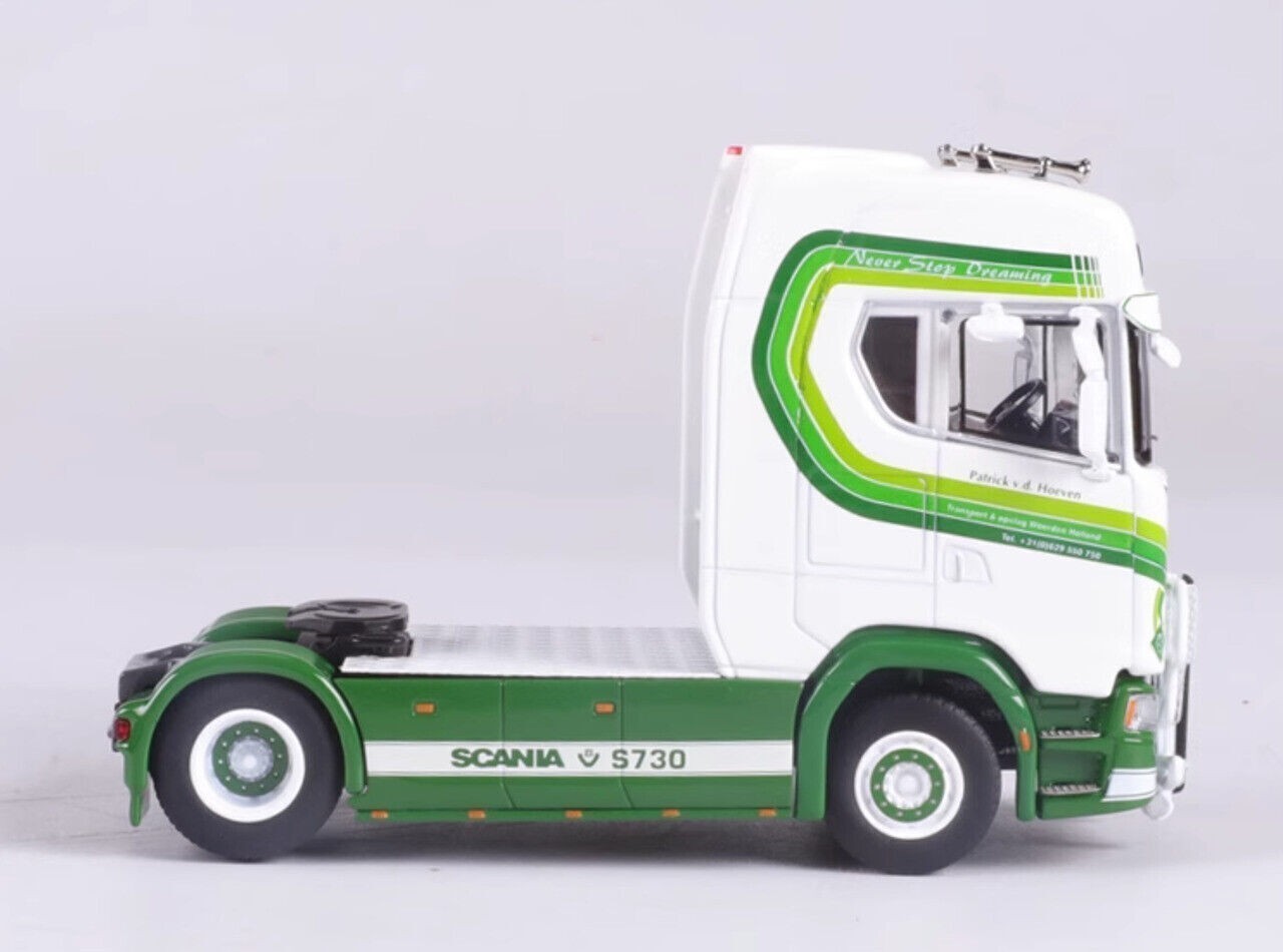 GB GCD 1:64 Green Scania S730 Tractor Unit Truck Model Diecast Collect Car