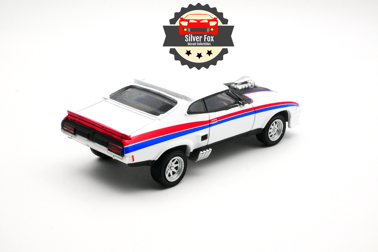 1973 FORD FALCON XB WHITE RACING 1/64 SCALE DIECAST COLLECTOR MODEL CAR
