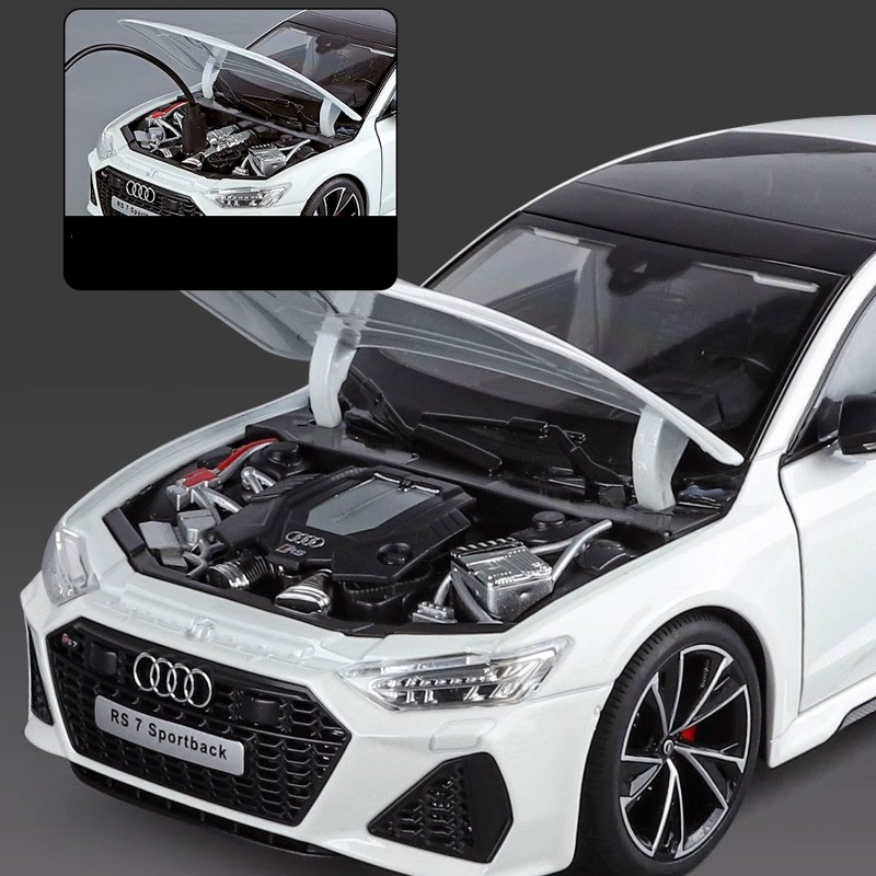 1/18 for RS7 Sportback Model with Key Remote Control-Sound Light Effects Model