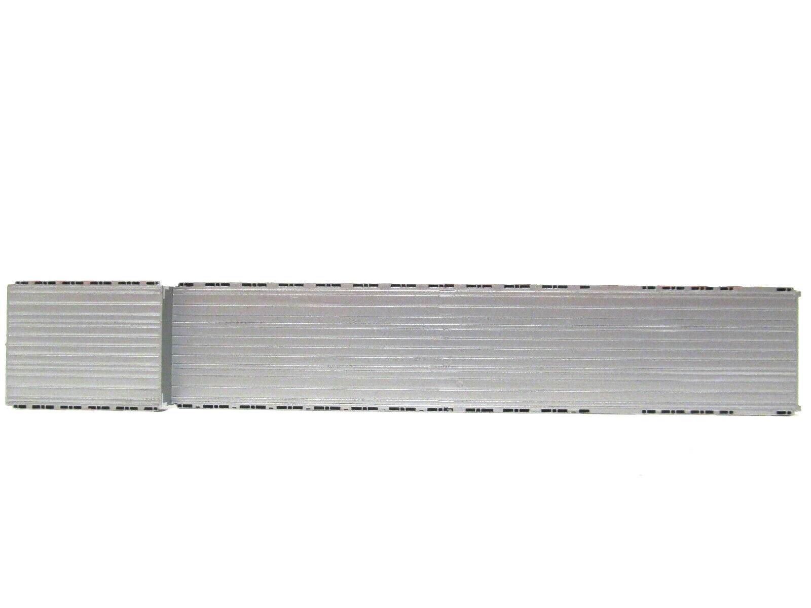 DCP 1/64 SCALE TRANSCRAFT STEP DECK TRAILER SILVER DECK WITH SILVER FRAME