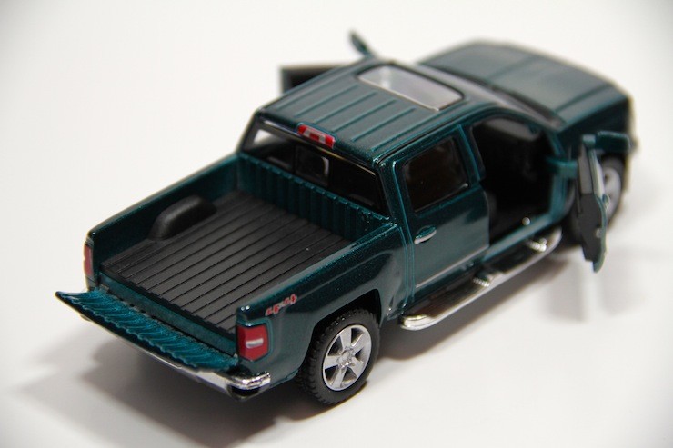 5″ Kinsmart 2014 Chevrolet Silverado Truck Diecast Model Toy 1:46 Chevy – GREEN