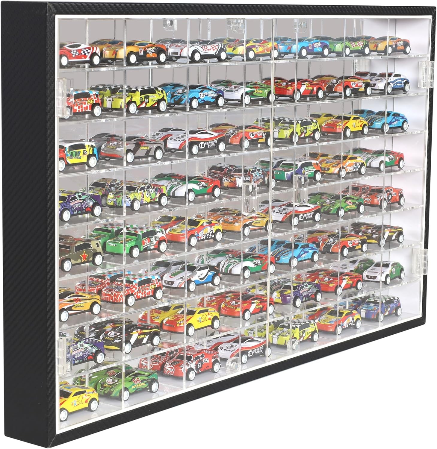 Hot Toy Cars Model 1/64 Scale Wheels Diecast Display Case Storage UV Protection