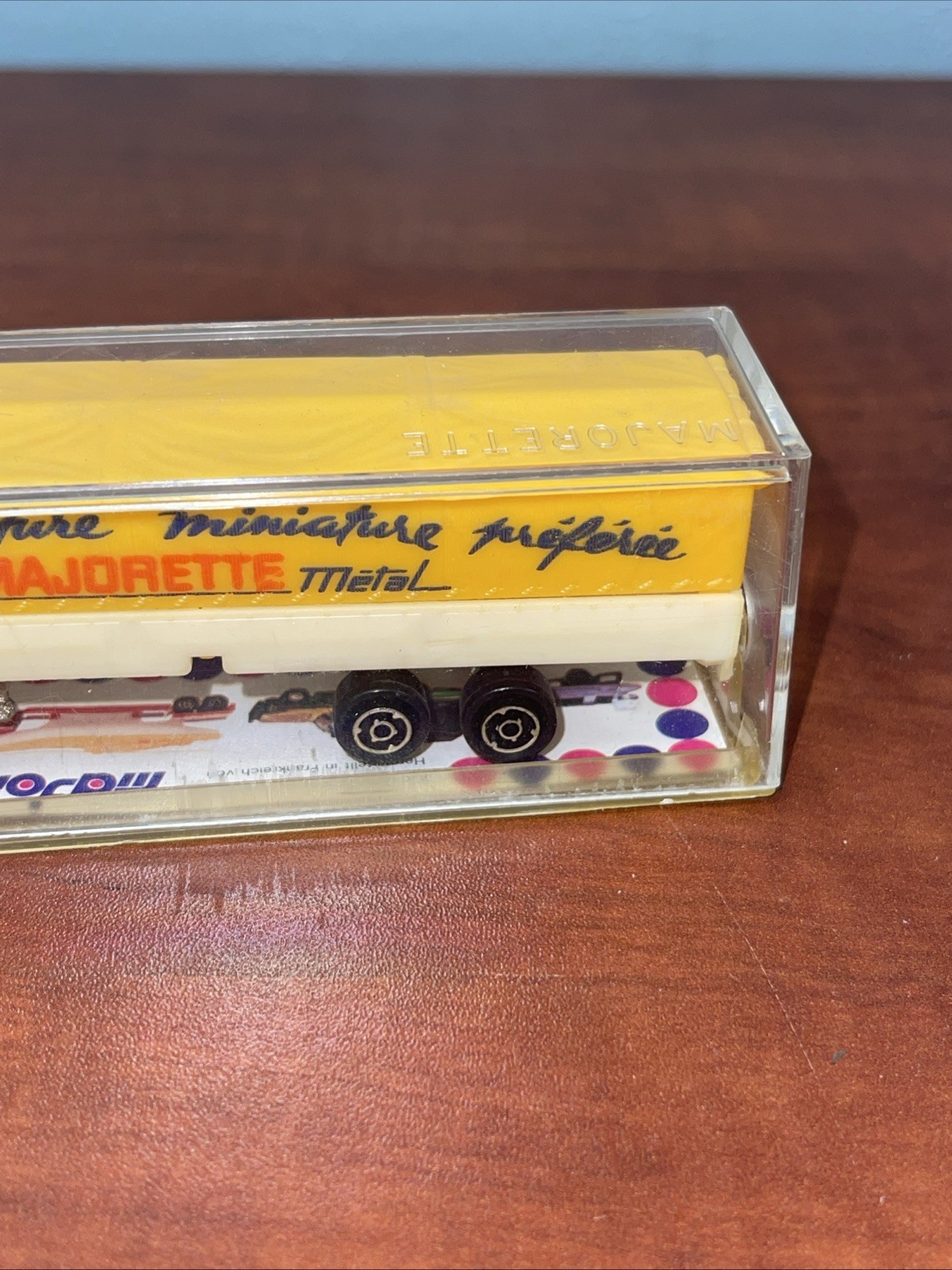 Vintage Majorette #367 Bernard Bache Canvas Semi Trailer Red Super Tandems 1970